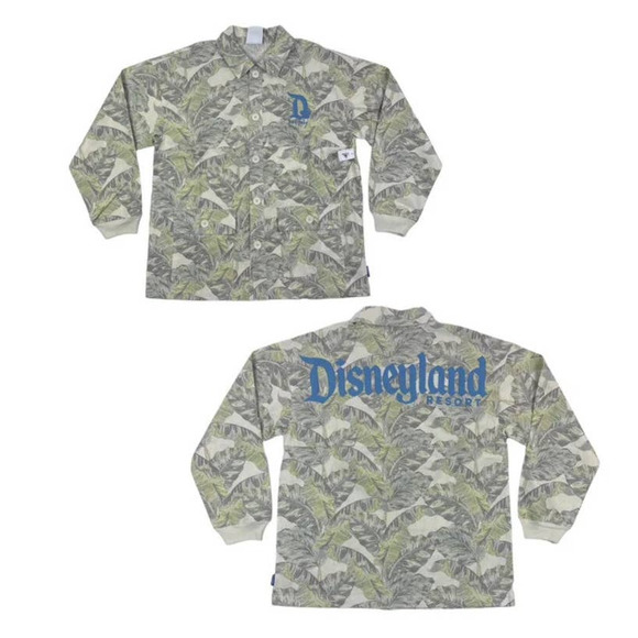 Disney Other - NEW Disneyland Resort Spirit Jersey Tropical Shirt Jacket Sz Med